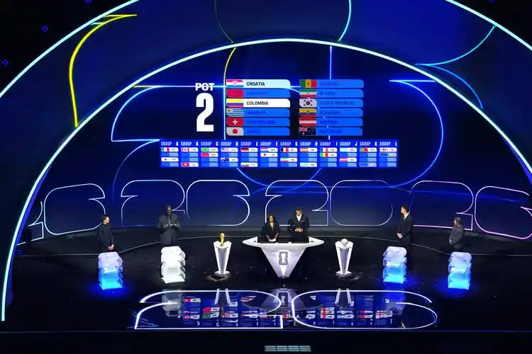Fan zone with neon screen